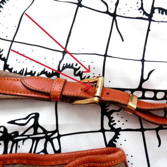 Vintage Dooney & Bourke Pebble Leather Drawstring Bucket Bag - Picture 11 of 13